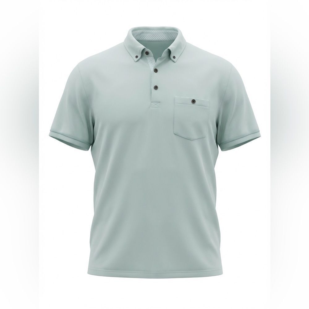 Ted Baker Mens Mint Green Polo Shirt size 5
